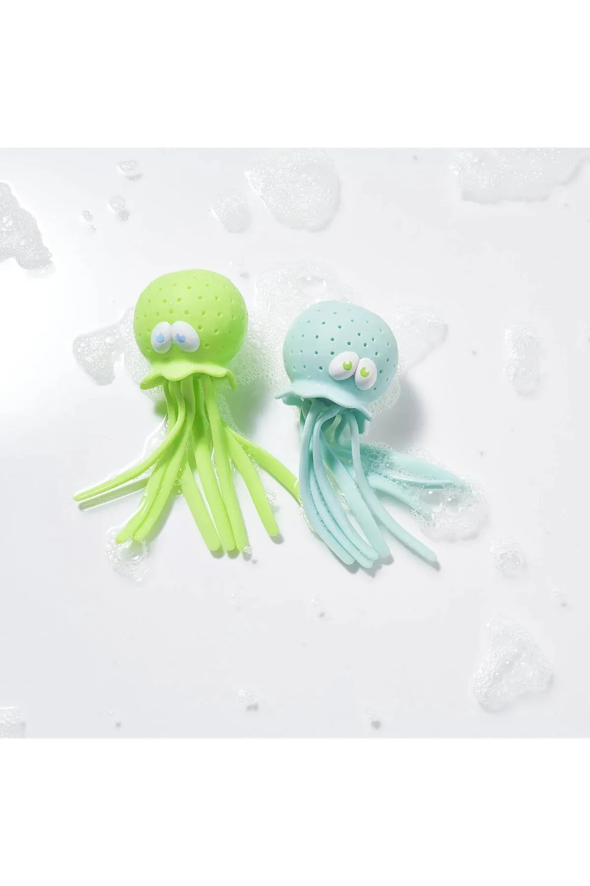Octopus Bath Toys Mint/Baby Blue Set of 2