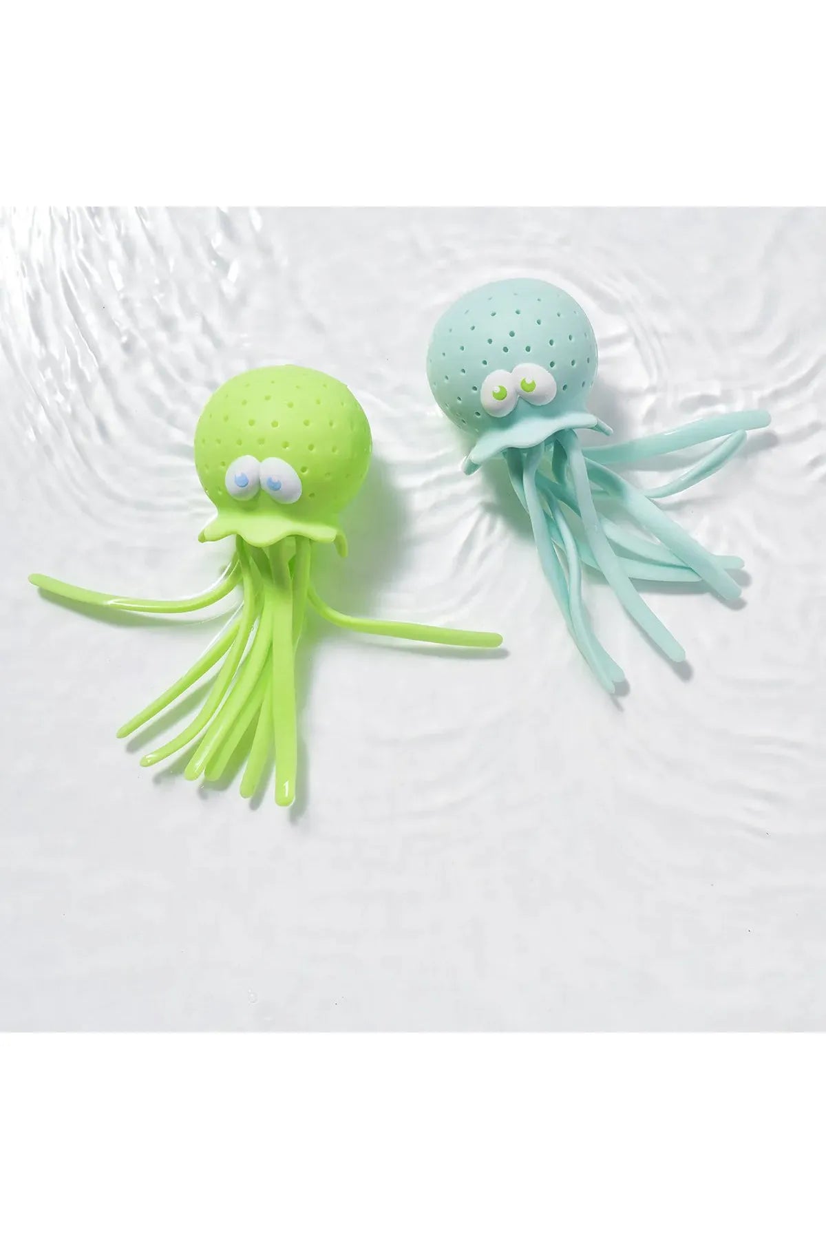 Octopus Bath Toys Mint/Baby Blue Set of 2