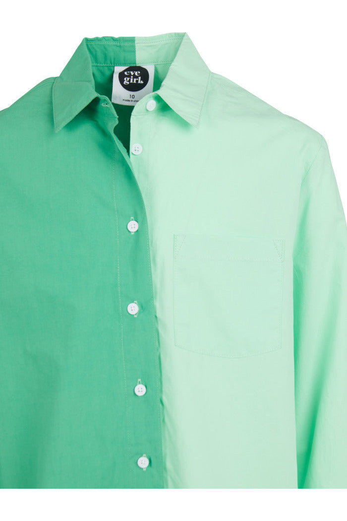 ORCHID SHIRT GREEN - TWEEN