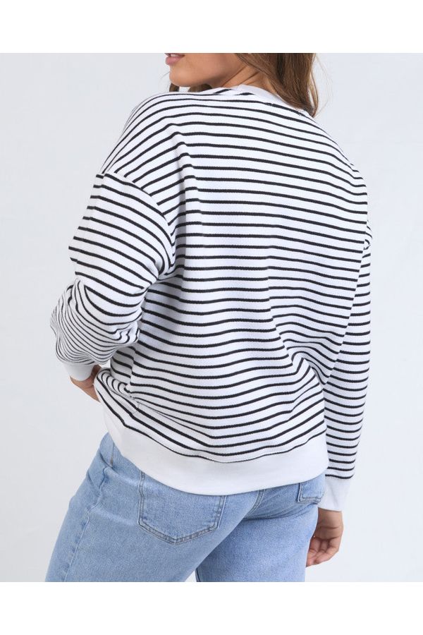 ORIGINAL STRIPE CREW - White/Black