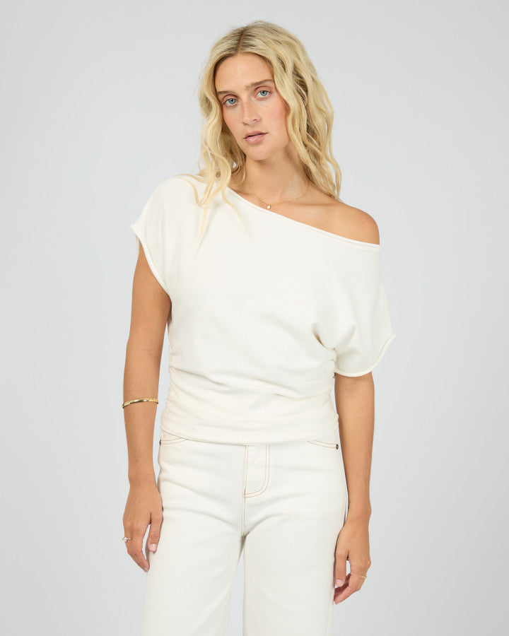 ORLA OFF THE SHOULDER TOP - VINTAGE WHITE