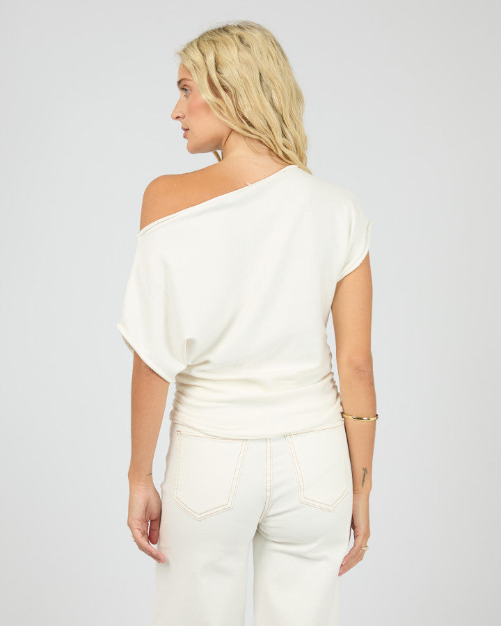 ORLA OFF THE SHOULDER TOP - VINTAGE WHITE