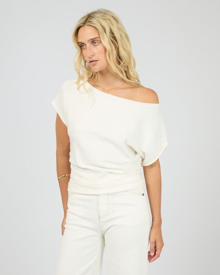 ORLA OFF THE SHOULDER TOP - VINTAGE WHITE