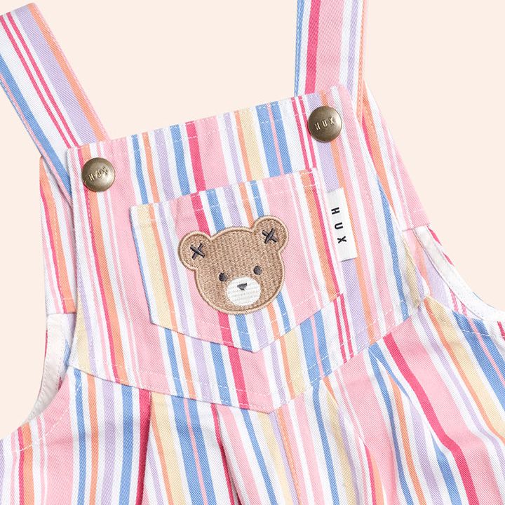 Pastel Stripe Overalls