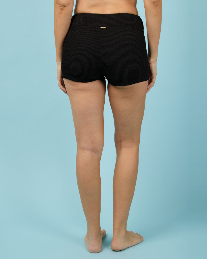 PHOENIX RIB BOY LEG PANT - BLACK