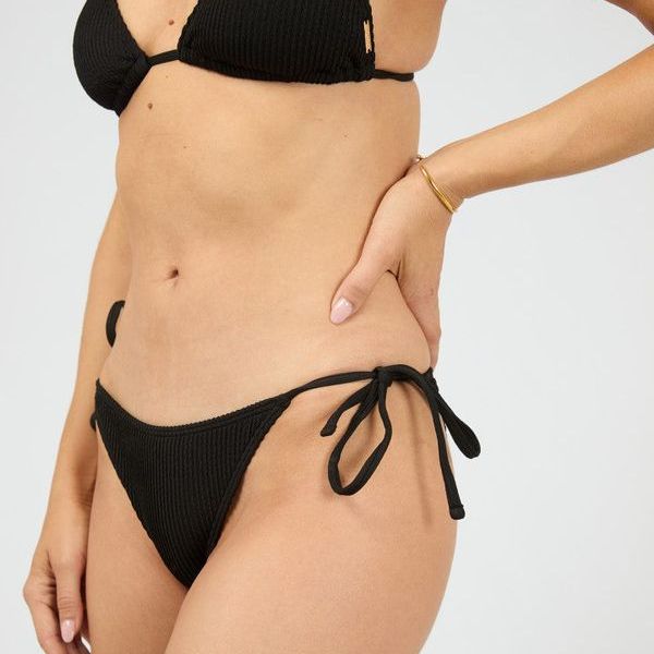 PHOENIX RIB HIGH TIE SIDE - BLACK