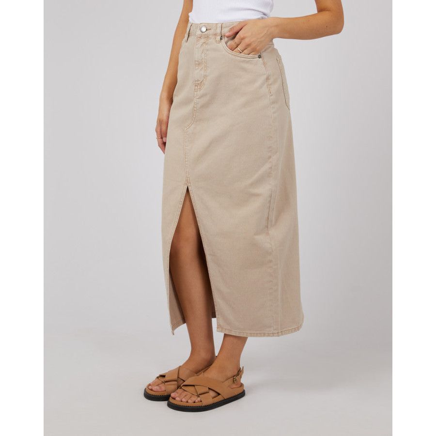 PIA MAXI SKIRT - BEIGE