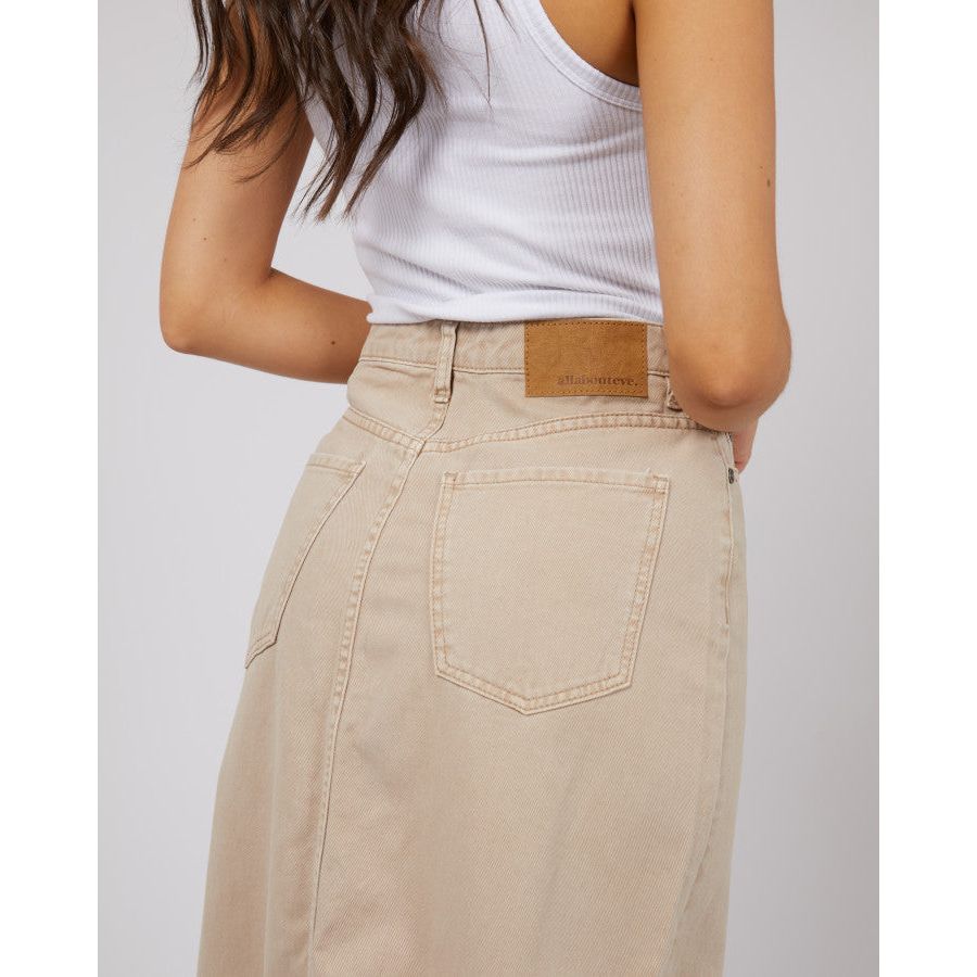 PIA MAXI SKIRT - BEIGE