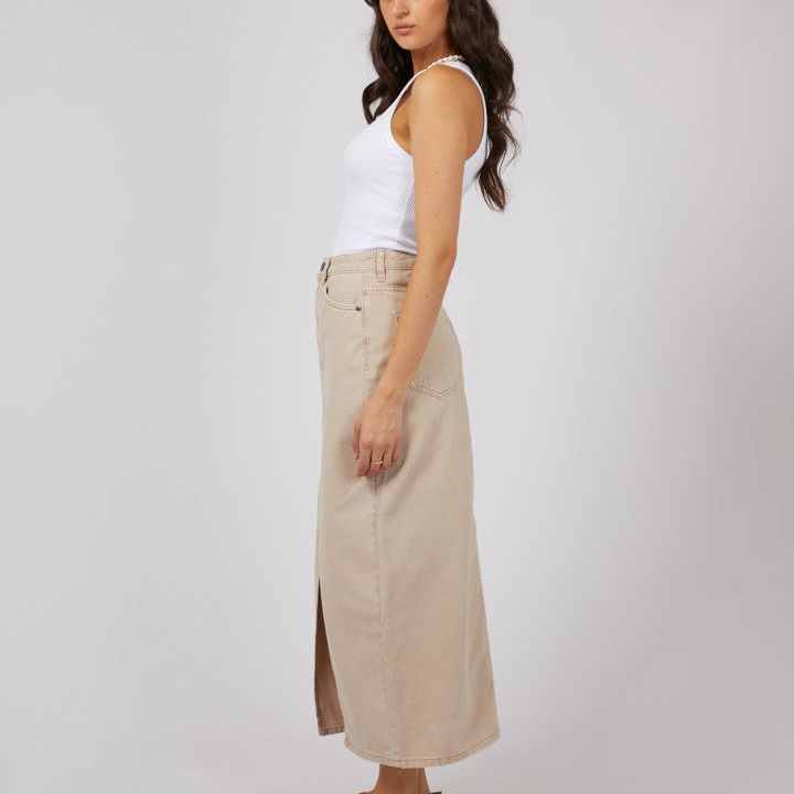 PIA MAXI SKIRT - BEIGE