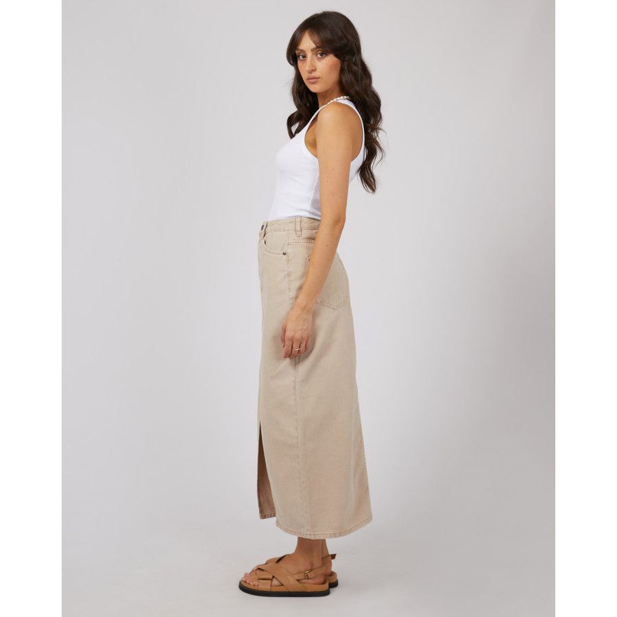 PIA MAXI SKIRT - BEIGE