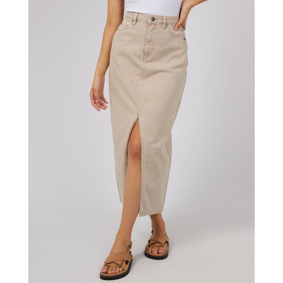 PIA MAXI SKIRT - BEIGE