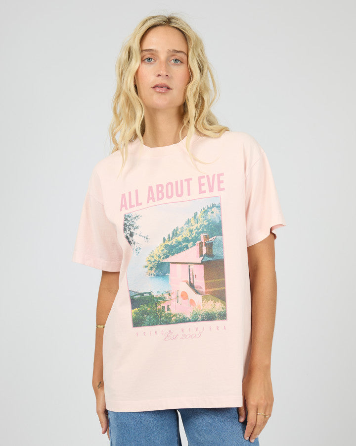 PROVENCE RELAXED TEE - PALE PINK