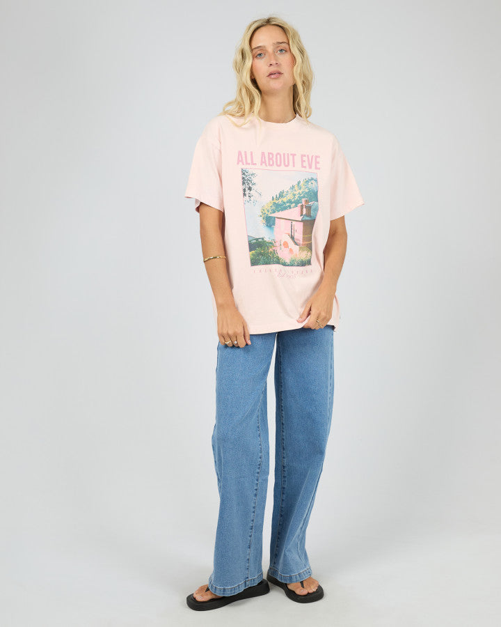 PROVENCE RELAXED TEE - PALE PINK