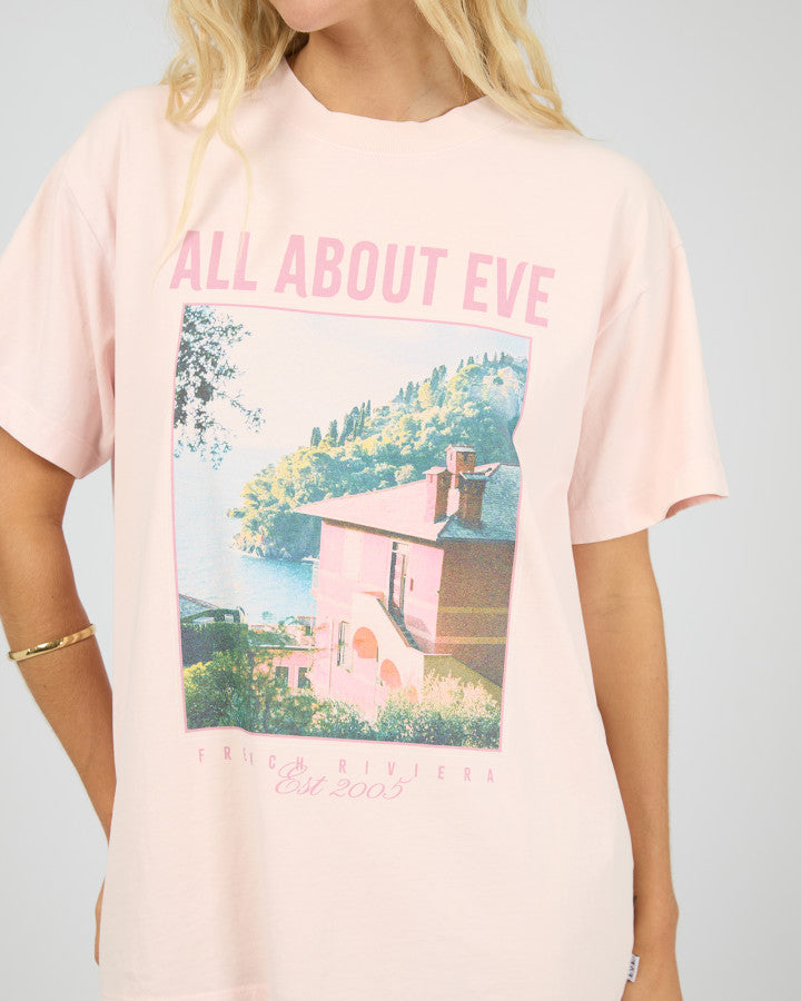 PROVENCE RELAXED TEE - PALE PINK