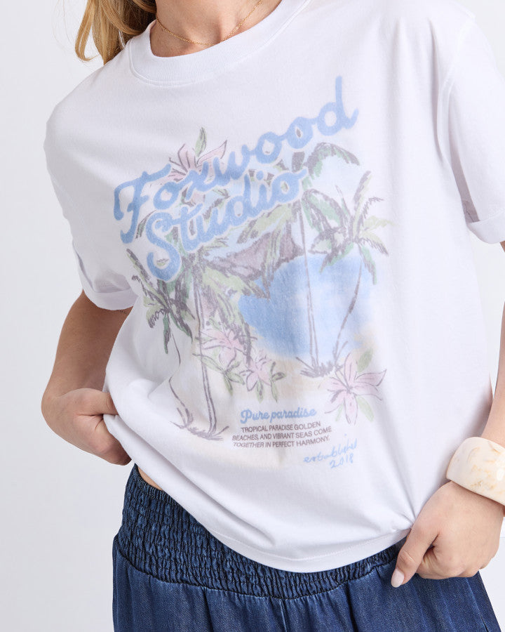 Pure Paradise Tee - White