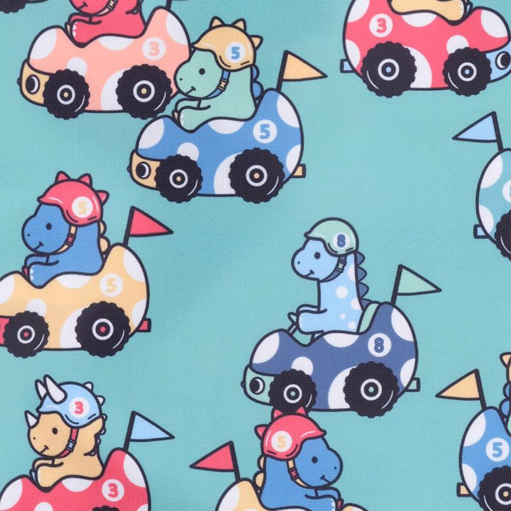 Racer Dino Swimsuit Shortie