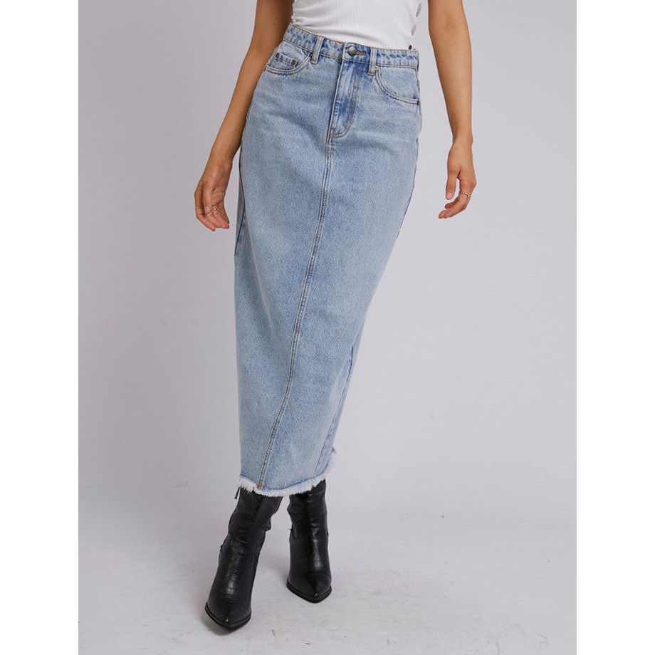 RAY MAXI SKIRT - LIGHT BLUE