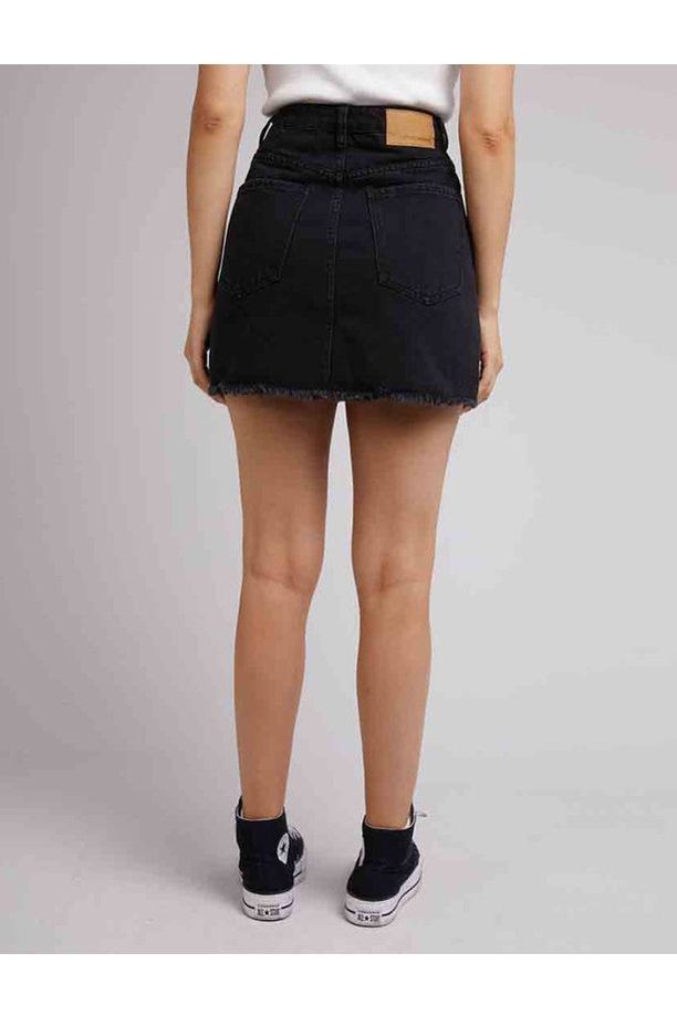 RAY MINI SKIRT - WASHED BLACK