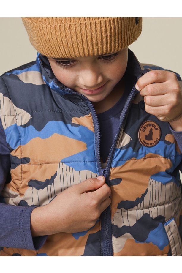 REVERSIBLE VEST - Camo Mountain