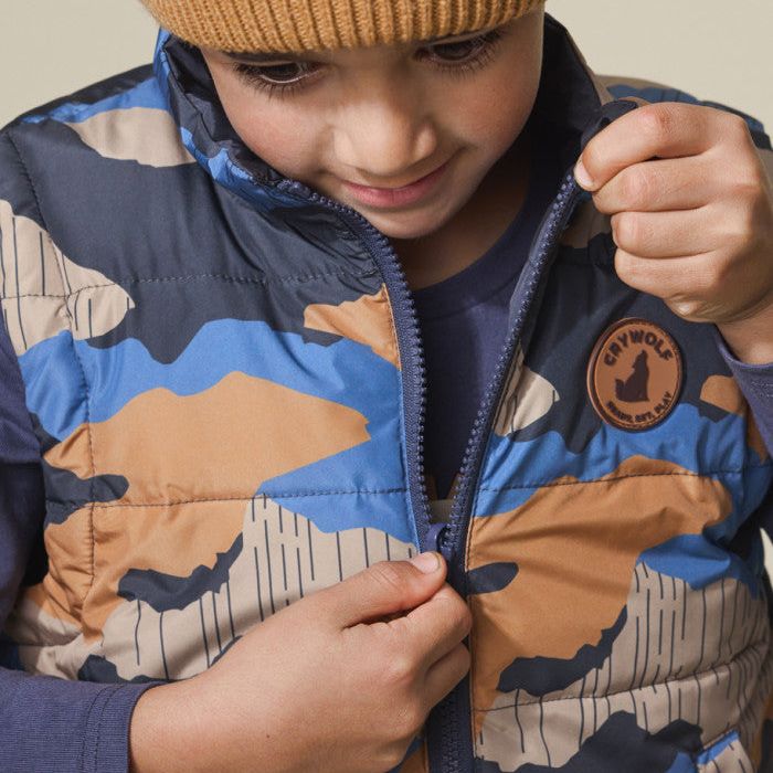 REVERSIBLE VEST - Camo Mountain