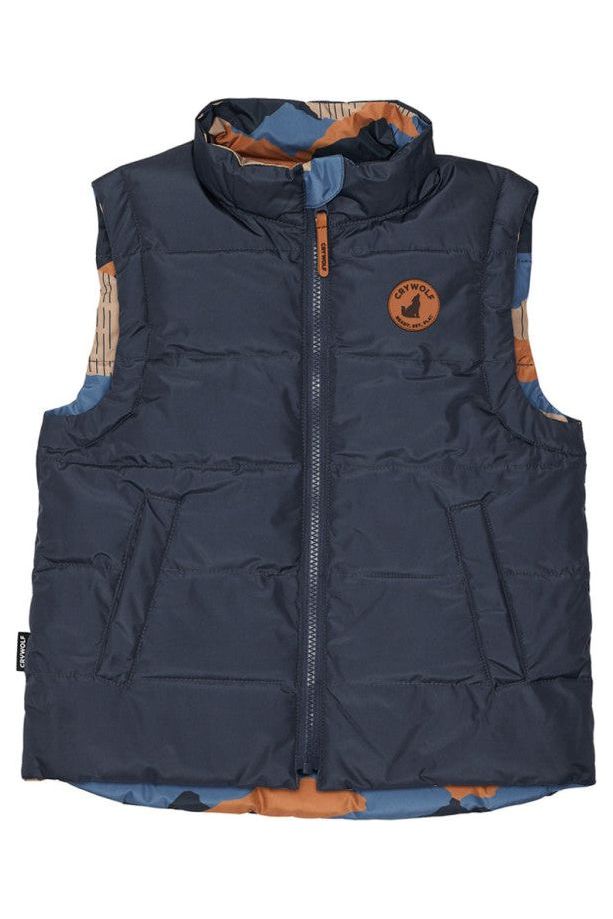 REVERSIBLE VEST - Camo Mountain