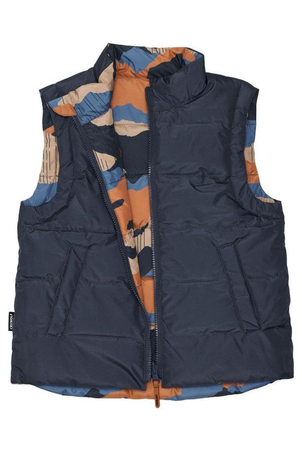 REVERSIBLE VEST - Camo Mountain