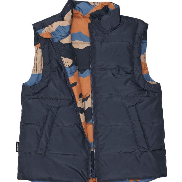 REVERSIBLE VEST - Camo Mountain