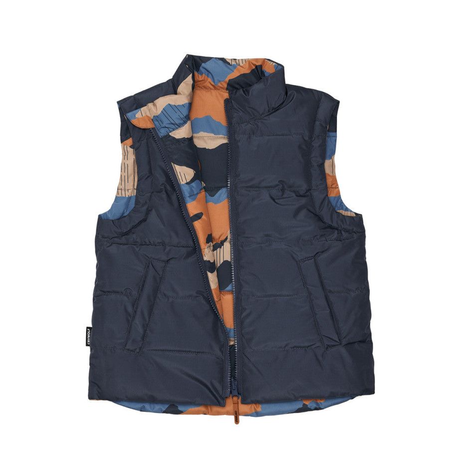 REVERSIBLE VEST - Camo Mountain
