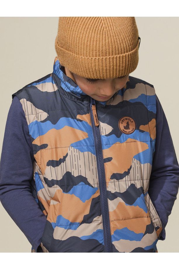 REVERSIBLE VEST - Camo Mountain