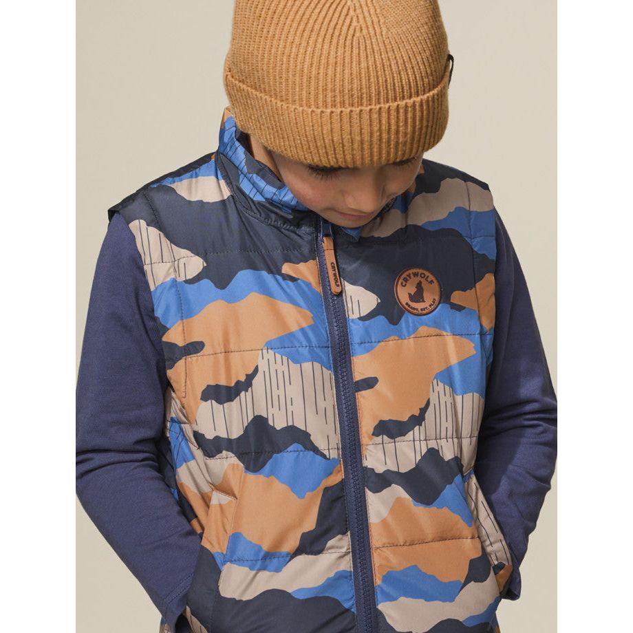 REVERSIBLE VEST - Camo Mountain