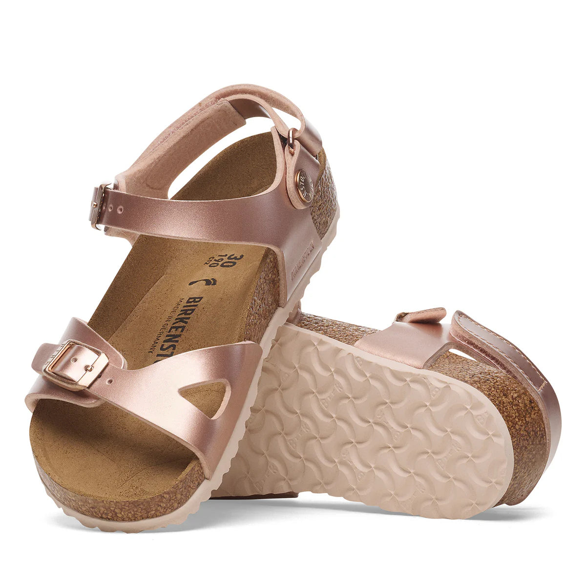 Rio Kids Adjustable Strap - Electric Metallic Copper Birko-Flor Narrow