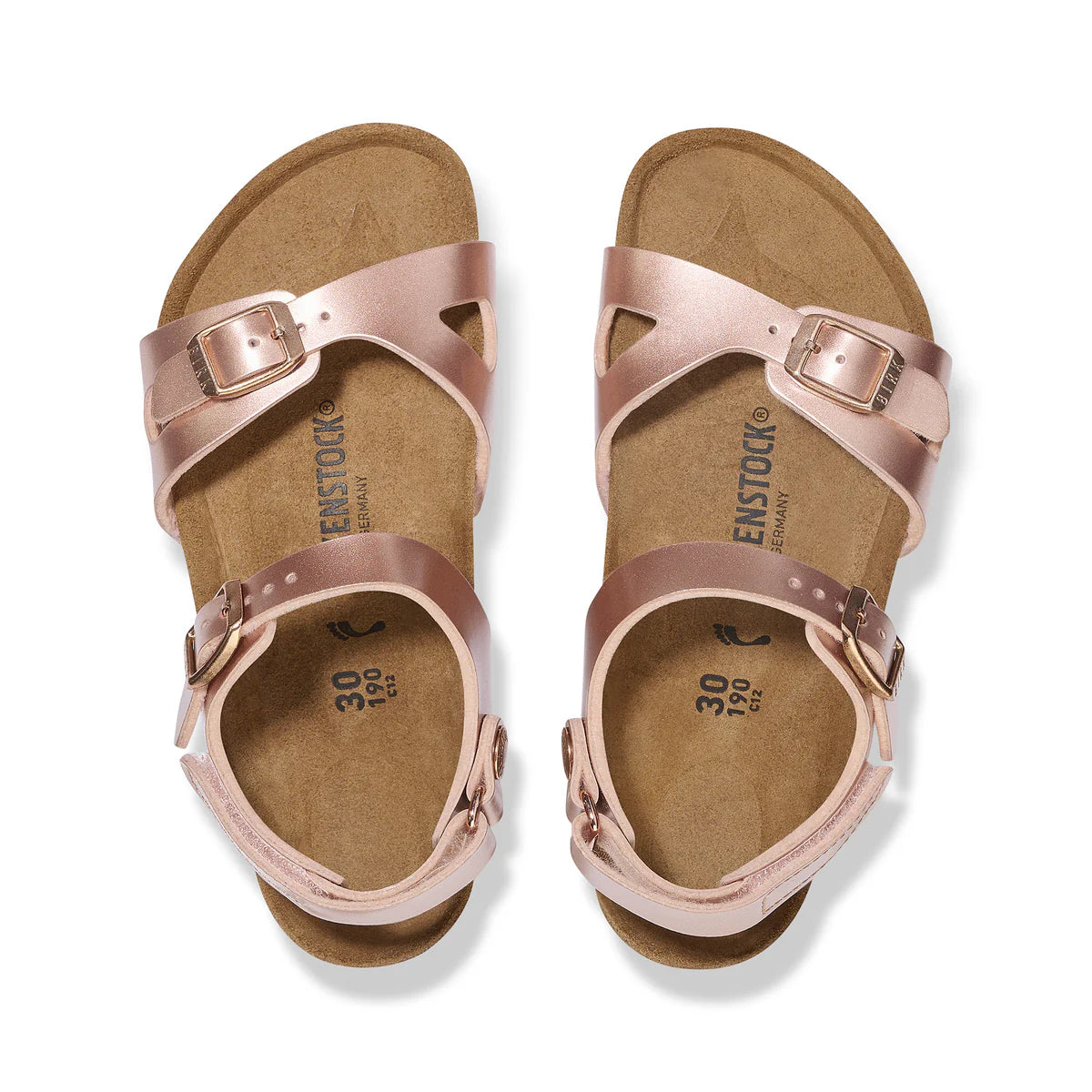 Rio Kids Adjustable Strap - Electric Metallic Copper Birko-Flor Narrow