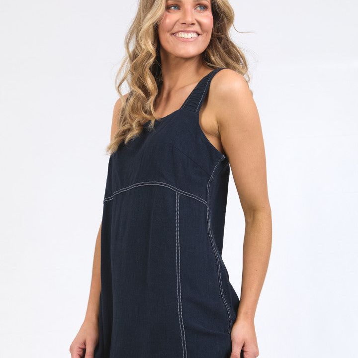 SAGE DRESS - NAVY