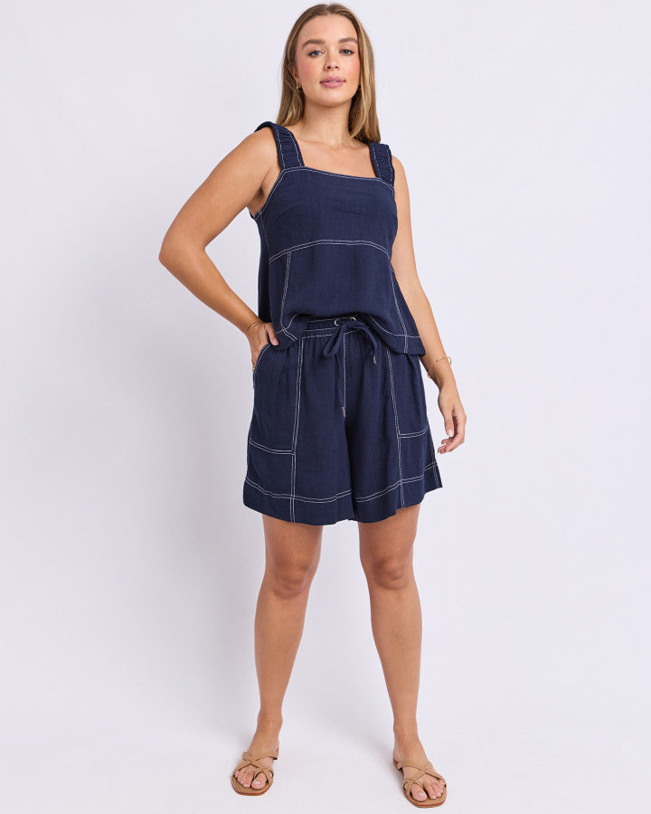 SAGE TOP - DARK SAPPHIRE