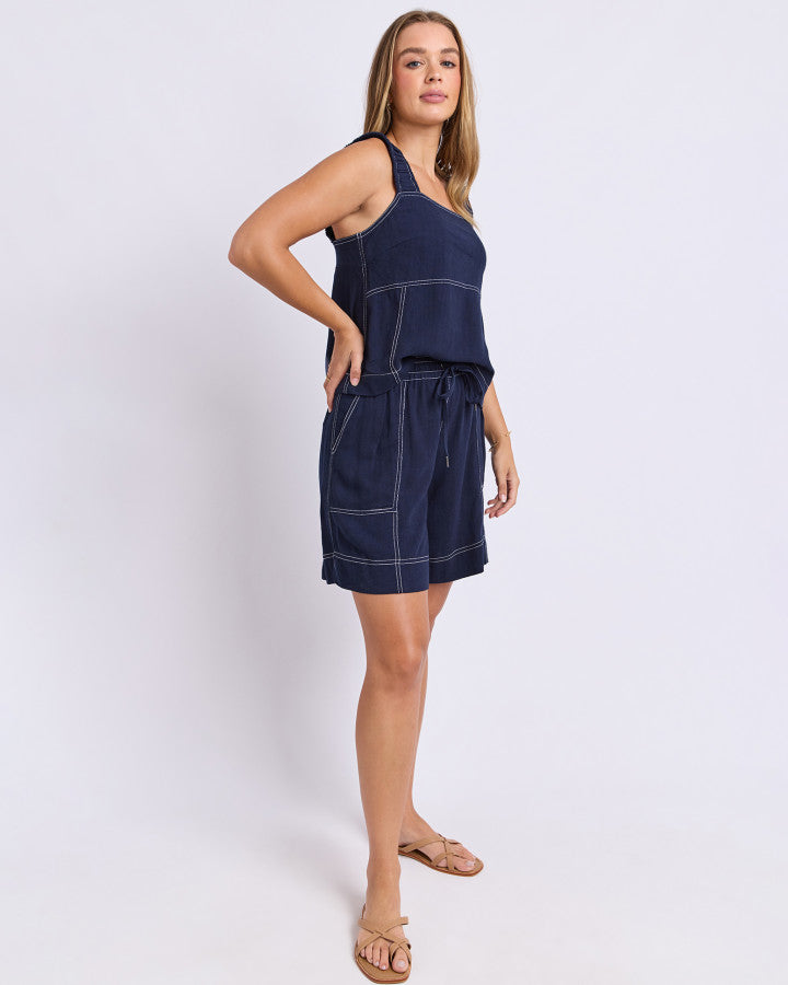 SAGE TOP - DARK SAPPHIRE