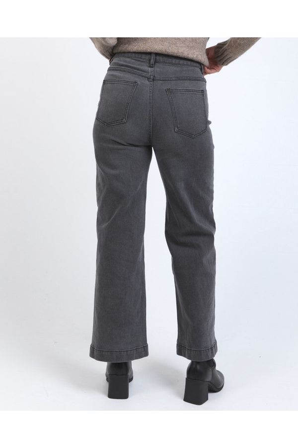 SARAH WIDE LEG JEAN - WASHED BLACK