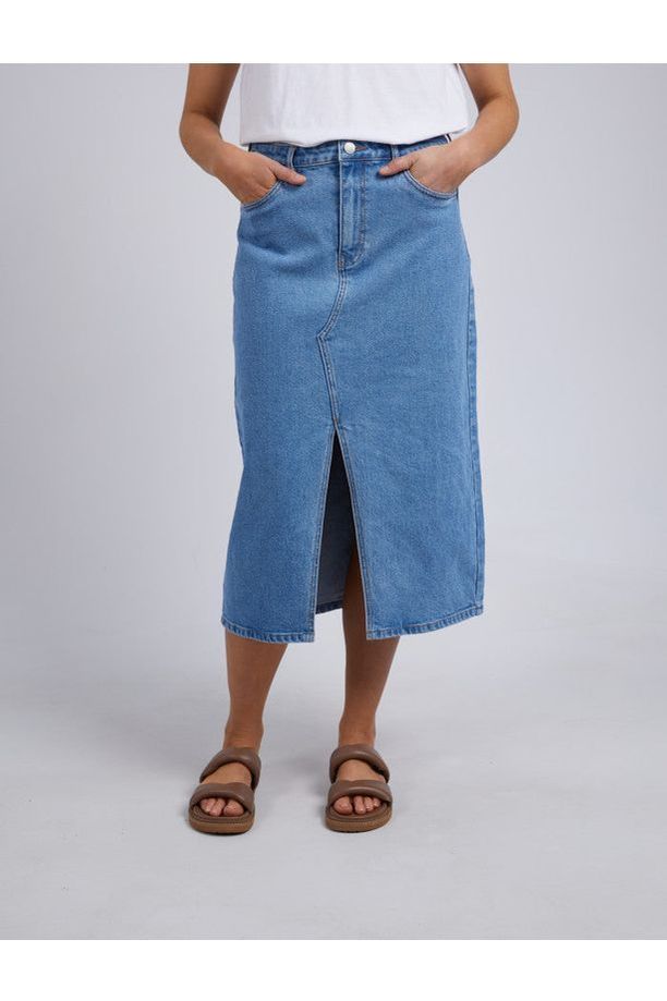 SCOUT MIDI SKIRT - LIGHT BLUE