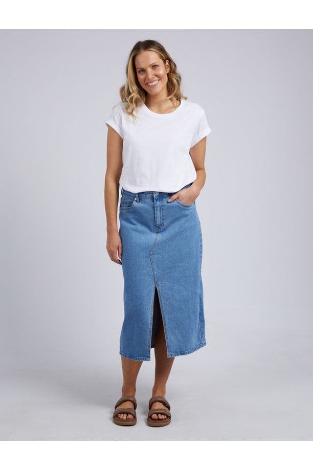 SCOUT MIDI SKIRT - LIGHT BLUE