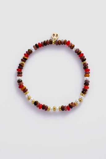 Bea Bracelet - Red/Gold