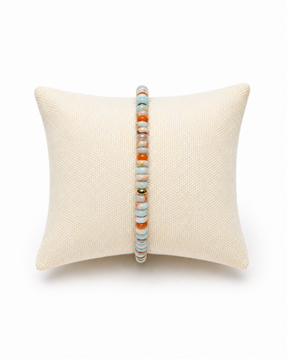 Bea Bracelet - Teal/Orange