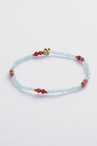 Robyn Bracelet - Teal/Blush