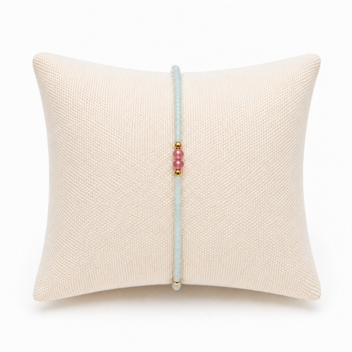 Robyn Bracelet - Teal/Blush