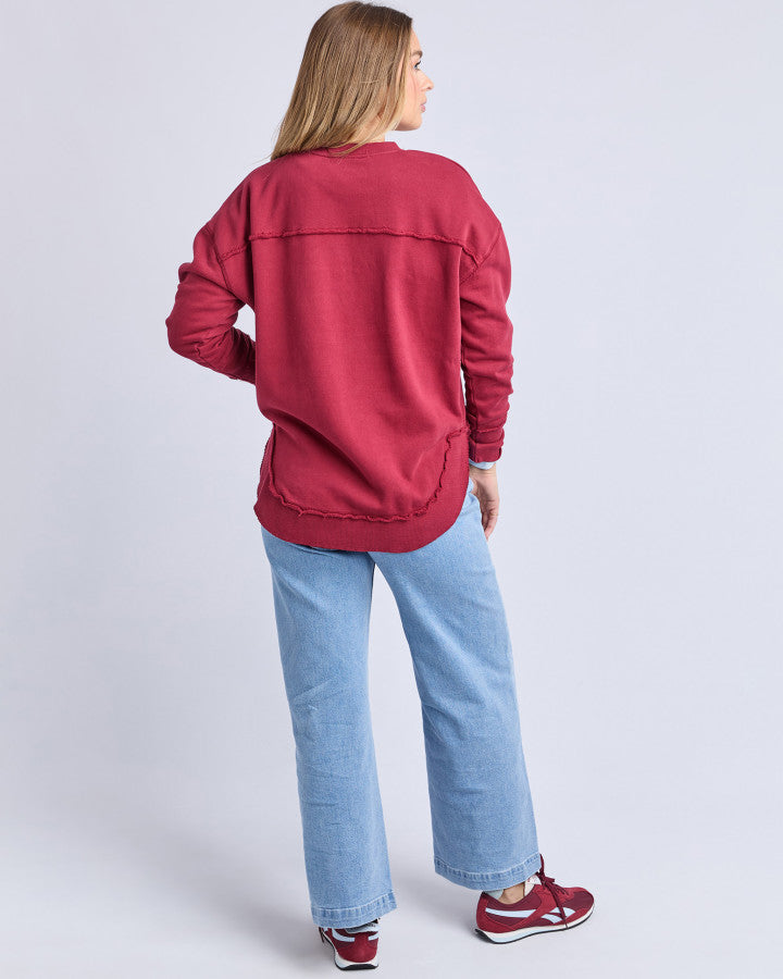 SIGNATURE CREW - RHUBARB RED