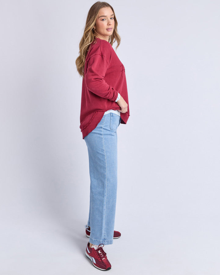 SIGNATURE CREW - RHUBARB RED