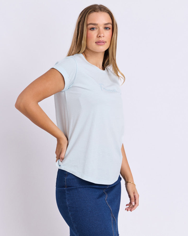 SIGNATURE TEE - COOL BLUE