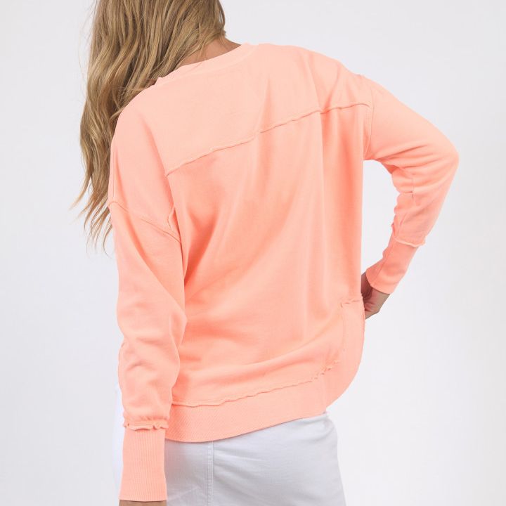 SIMPLIFIED CREW - NEON PEACH