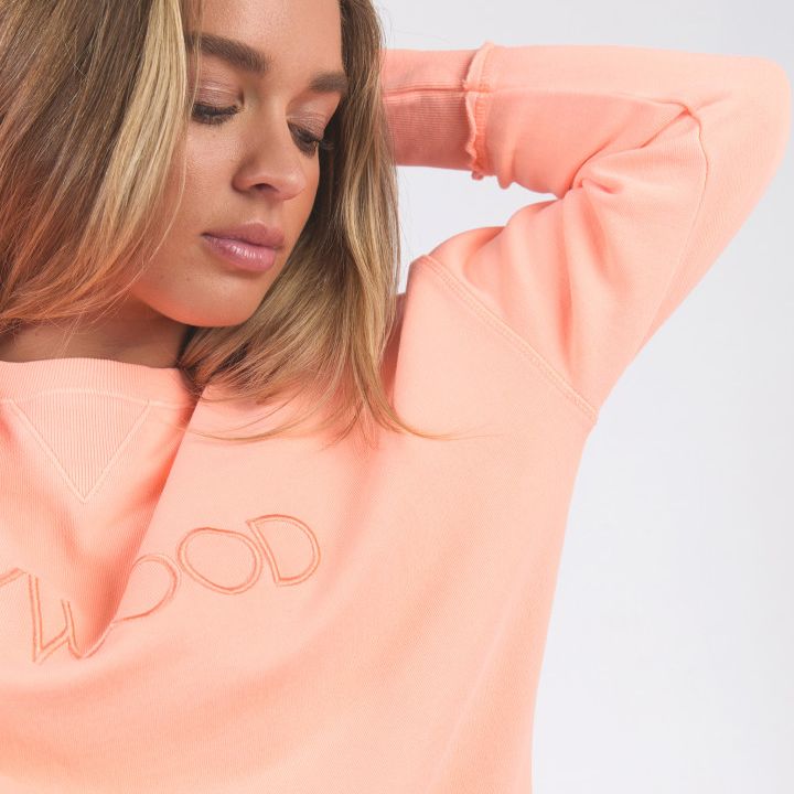 SIMPLIFIED CREW - NEON PEACH