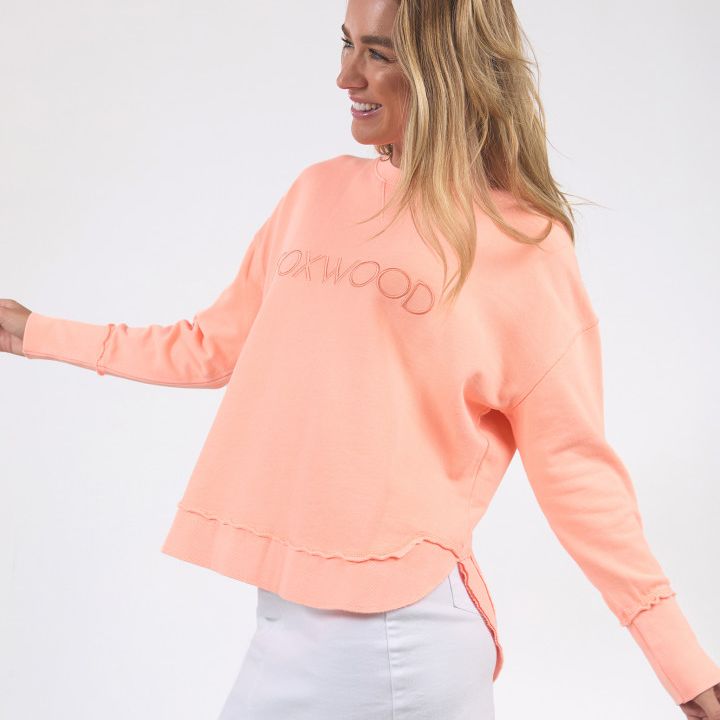 SIMPLIFIED CREW - NEON PEACH