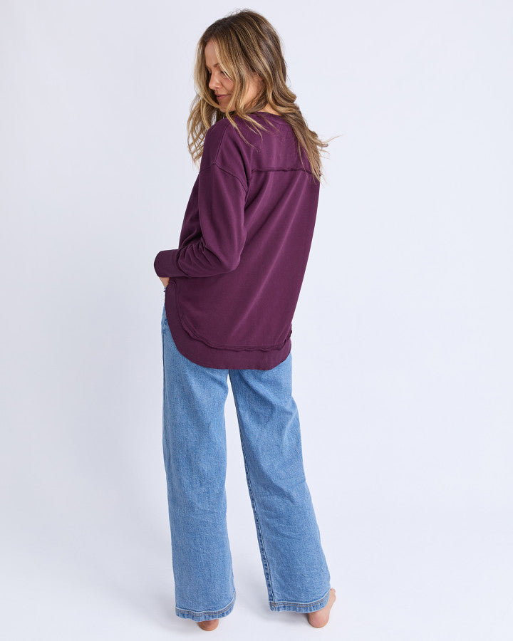SIMPLIFIED CREW - PLUM