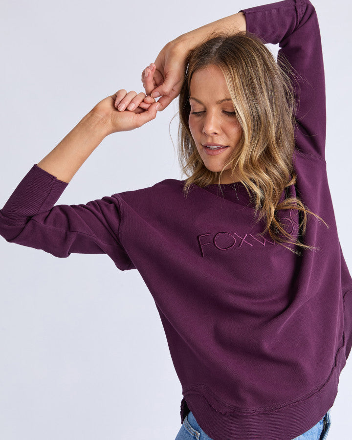 SIMPLIFIED CREW - PLUM